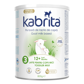 Kabrita 3 Lapte pentru copii mici pe bază de lapte de capră cu HMO, 800g Kabrita 3 Lapte pentru copii mici pe bază de lapte de capră cu HMO, 800g